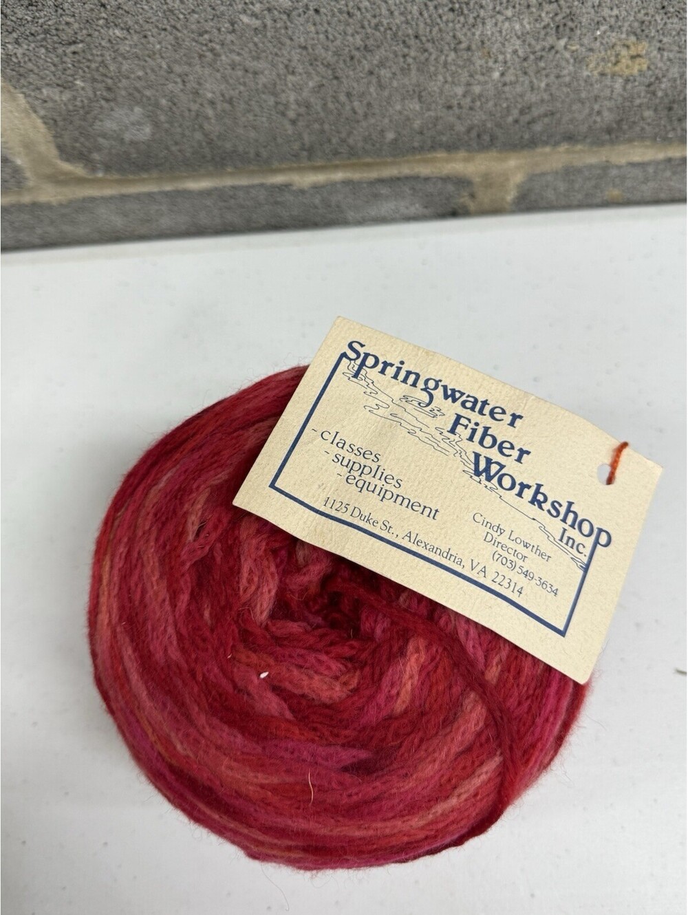 Springwater Fiber Workshop Hand Dyed Knitted Wool Yarn 9oz 1 Skein